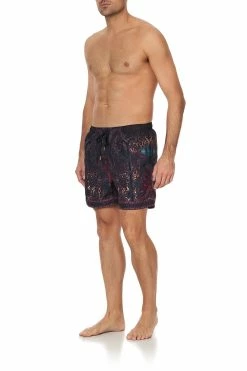 ELASTIC WAIST BOARDSHORT THE SMOKING LOUNGE -clothing shop 00006334 CAMILLA ELASTIC WAIST BOARDSHORT THE SMOKING LOUNGE 2