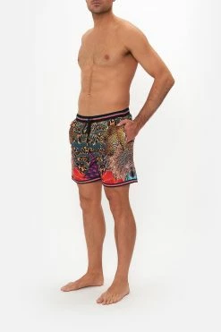 ELASTIC WAIST BOARDSHORT XANADU RISING 7 ELASTIC WAIST BOARDSHORT XANADU RISING -clothing shop 00014587 CAMILLA ELASTIC WAIST BOARDSHORT XANADU RISING 2