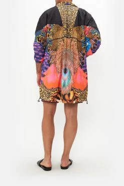 ZIP THROUGH PARKA JACKET XANADU RISING -clothing shop 00015025 CAMILLA MEN S LONG PARKA JACKET XANADU RISING 3