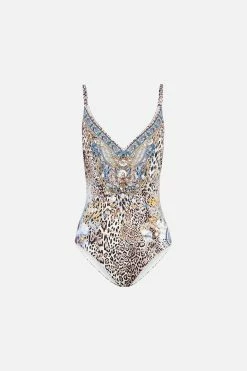 V NECK UNDERWIRE ONE PIECE SEAHORSE SONNET -clothing shop 00018176 V NECK UNDERWIRE ONE PIECE SEAHORSE SONNET GHOST 1