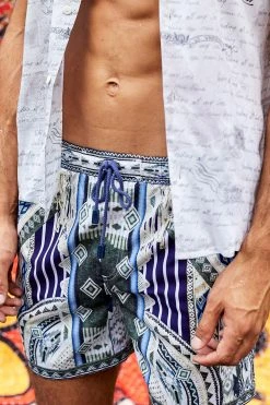 MEN'S ELASTIC WAIST BOARDSHORT TIE THE KNOT