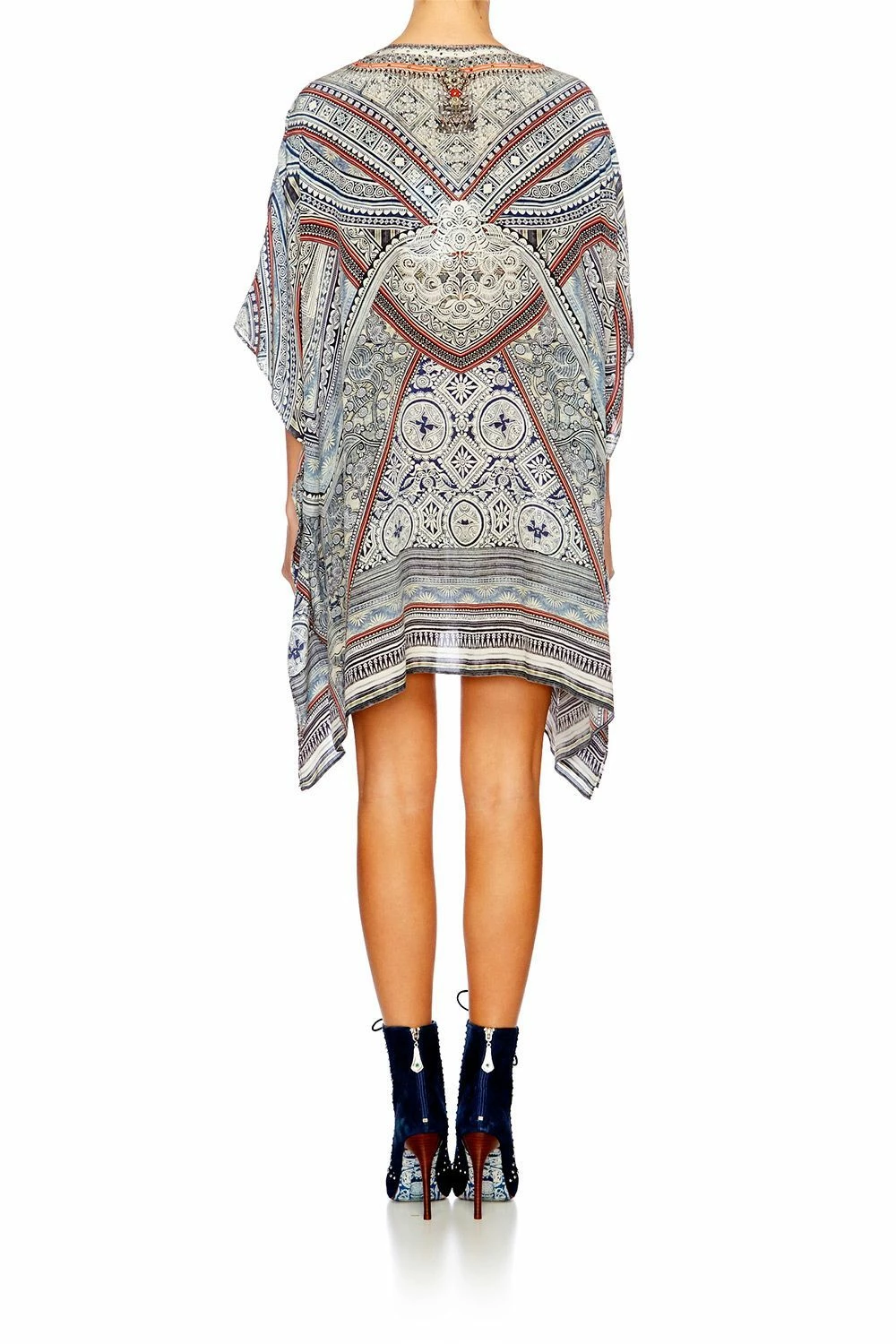 SHORT LACE UP KAFTAN ANTIQUE BATIK 5 SHORT LACE UP KAFTAN ANTIQUE BATIK - Image 5