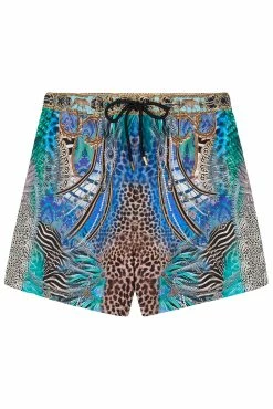ELASTIC WAIST BOARDSHORT ANIMAL ARMY