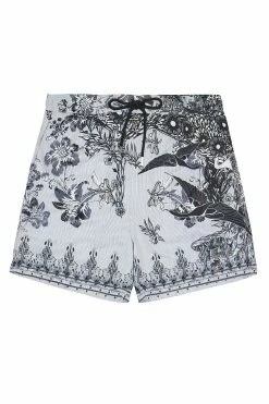 ELASTIC WAIST BOARDSHORT SILVER LININGS