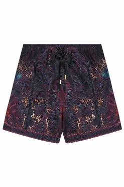 ELASTIC WAIST BOARDSHORT THE SMOKING LOUNGE -clothing shop CAMILLA 00006334 ELASTIC WAIST BOARDSHORT THE SMOKING LOUNGE FLATLAY 1