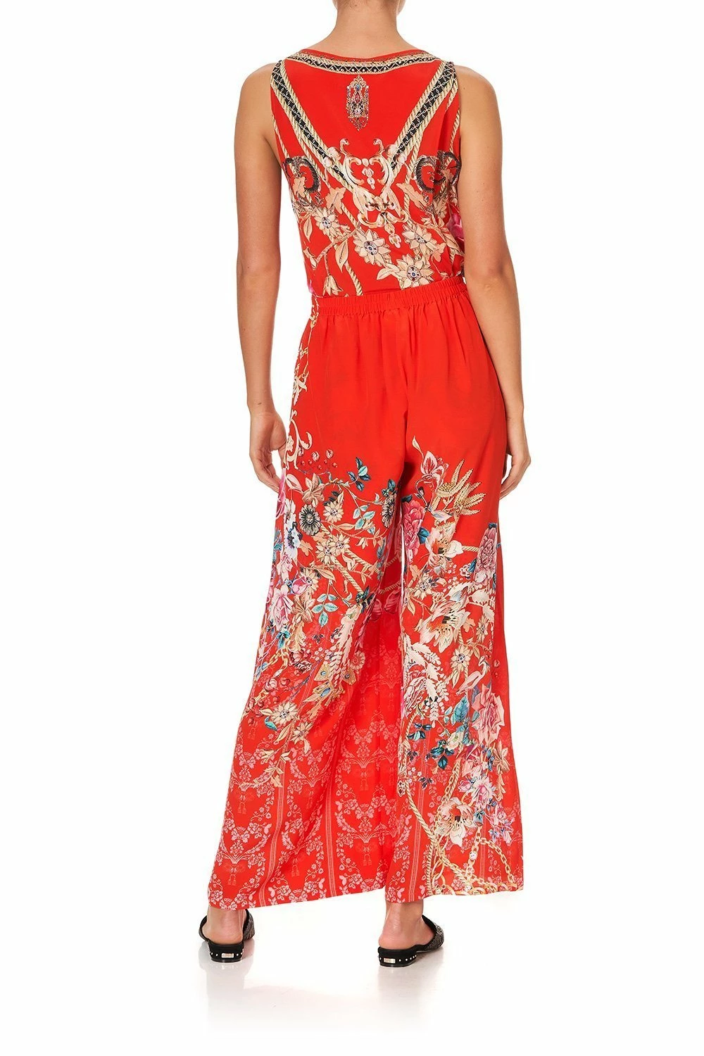 WIDE LEG TROUSER WITH FRONT POCKETS AND THE QUEEN WORE RED 2 WIDE LEG TROUSER WITH FRONT POCKETS AND THE QUEEN WORE RED - Image 2