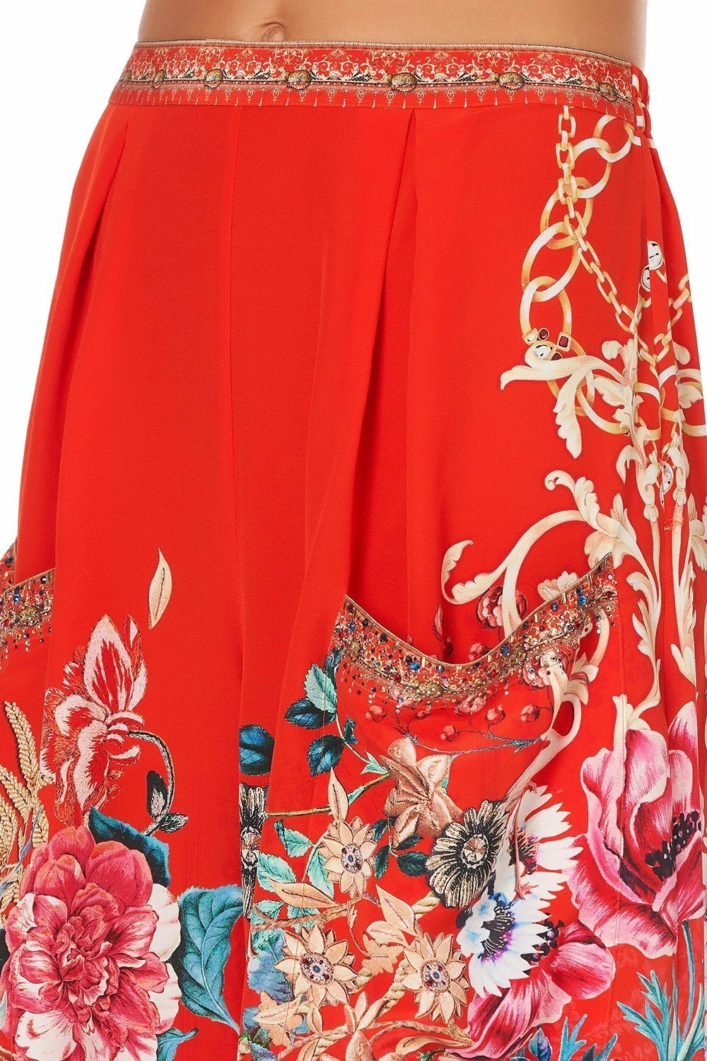 WIDE LEG TROUSER WITH FRONT POCKETS AND THE QUEEN WORE RED 9 WIDE LEG TROUSER WITH FRONT POCKETS AND THE QUEEN WORE RED - Image 9