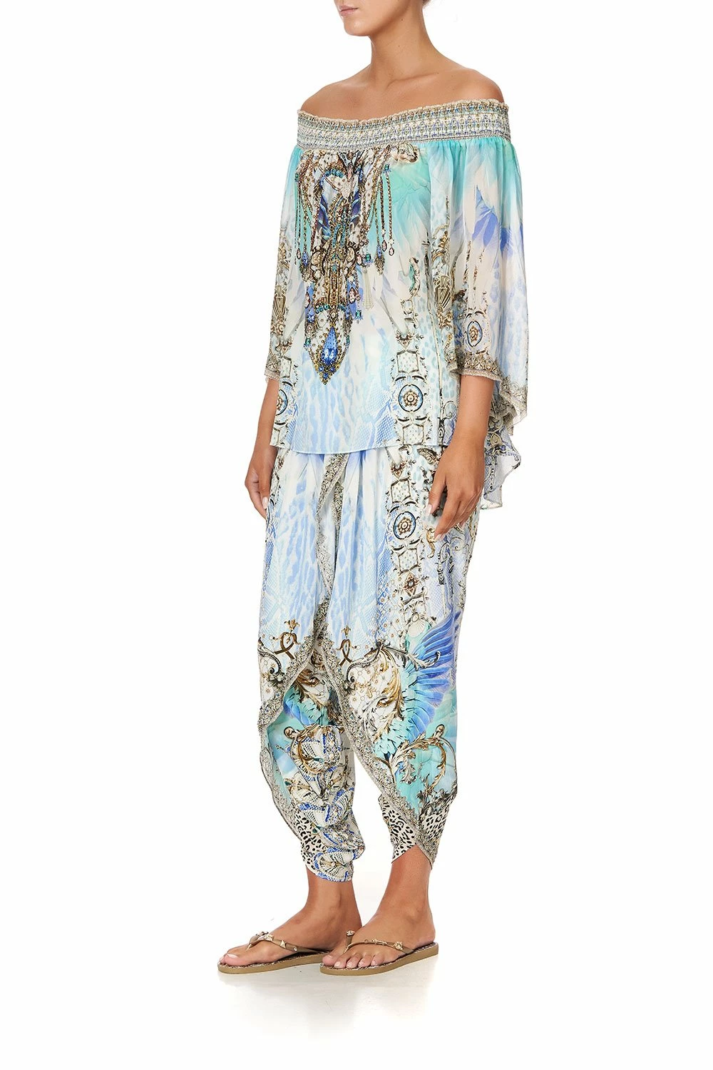 OFF SHOULDER SHIRRED BLOUSE GATSBYS GIRL 4 OFF SHOULDER SHIRRED BLOUSE GATSBYS GIRL - Image 4