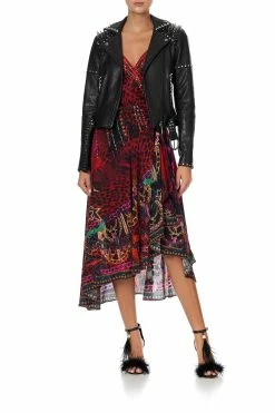 WRAP DRESS WITH RUFFLE HEM ROCKET WOMAN -clothing shop CAMILLA 00013384 WRAP DRESS WITH RUFFLE HEM ROCKET WOMAN 6