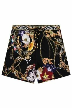 ELASTIC WAIST BOARDSHORT A NIGHT IN THE 90S -clothing shop CAMILLA 00013573 ELASTIC WAIST BOARDSHORT A NIGHT IN THE 90S FLATLAY 1