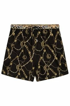 ELASTIC WAIST BOARDSHORT GOLDEN ERA -clothing shop CAMILLA 00013579 ELASTIC WAIST BOARDSHORT GOLDEN ERA FLATLAY 1