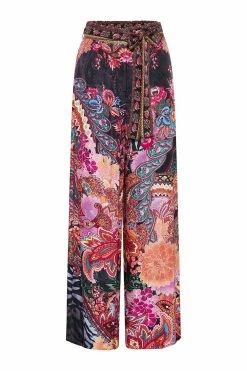 PAPERBAG WAIST WIDE LEG PANT SWINGING SIXTIES -clothing shop CAMILLA 00014141 PAPERBAG WAIST WIDE LEG PANT SWINGING SIXTIES GHOST