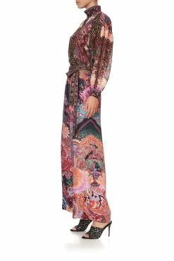 PAPERBAG WAIST WIDE LEG PANT SWINGING SIXTIES -clothing shop CAMILLA 00014141 PAPERWAIST WIDE LEG PANT SWINGING SIXTIES 2