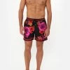 ELASTIC WAIST BOARDSHORT MIDNIGHT POPPY
