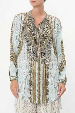 SHIRT WITH SIDE BUTTONS LUXE ESPIRITU 13 SHIRT WITH SIDE BUTTONS LUXE ESPIRITU -clothing shop CAMILLA 00014749 SHIRT WITH SIDE BUTTONS LUXE ESPIRITU 5