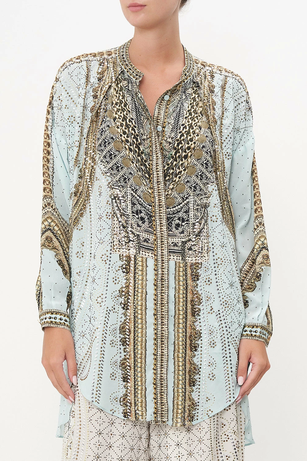 SHIRT WITH SIDE BUTTONS LUXE ESPIRITU 6 SHIRT WITH SIDE BUTTONS LUXE ESPIRITU - Image 6