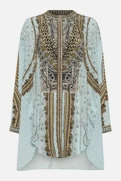 SHIRT WITH SIDE BUTTONS LUXE ESPIRITU 10 SHIRT WITH SIDE BUTTONS LUXE ESPIRITU -clothing shop CAMILLA 00014749 SHIRT WITH SIDE BUTTONS LUXE ESPIRITU GHOST 1