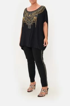 PONTE LEGGINGS DANCE WITH DUENDE -clothing shop CAMILLA 00014826 LOOSE FIT TEE MTL SHADOWS OF ARMADA MTL 1