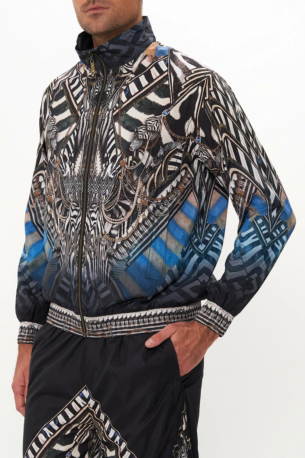 COLLARED ZIP THROUGH BOMBER JACKET KNIGHT OF THE WILD - Image 5