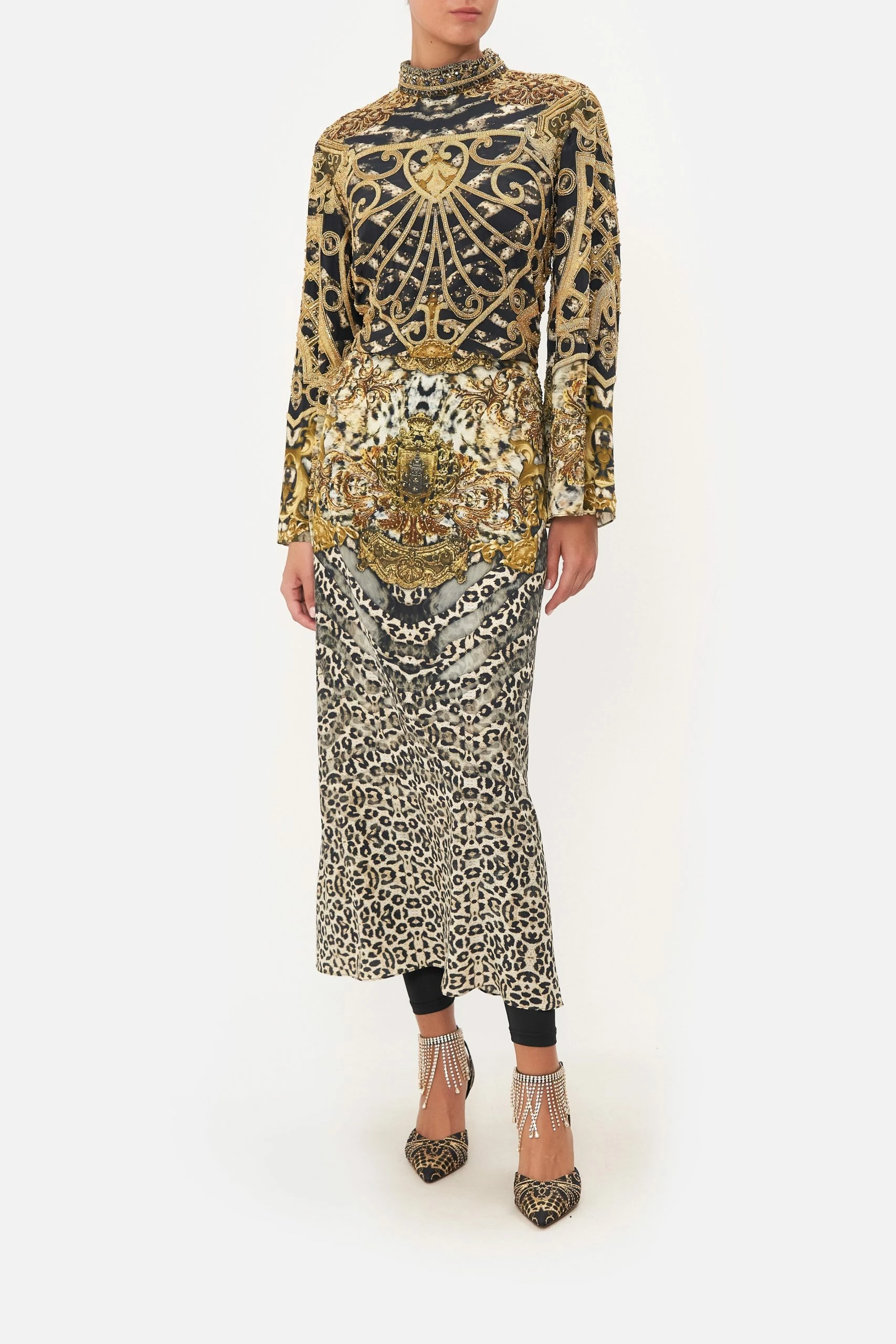 HIGH NECK LONG SLEEVE DRESS ARMADA 1 HIGH NECK LONG SLEEVE DRESS ARMADA