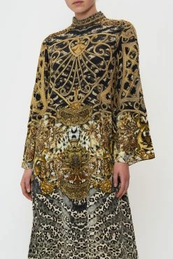 HIGH NECK LONG SLEEVE DRESS ARMADA 13 HIGH NECK LONG SLEEVE DRESS ARMADA -clothing shop CAMILLA 00015013 HIGH NECK LONG SLEEVE DRESS ARMADA 4