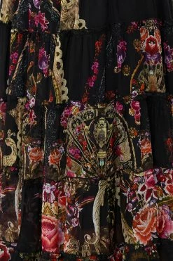 SHIRRED WAIST TIERED CIRCLE SKIRT DANCE WITH DUENDE -clothing shop CAMILLA 00015495 SHIRRED WAIST CIRCLE SKIRT DANCE WITH DUENDE 5