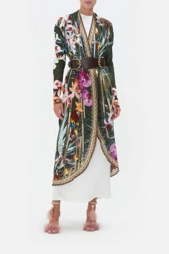 LONG CASUAL JACKET WITH POCKETS PASSPORT TO PARADISE -clothing shop CAMILLA 00015615 LONG CASUAL JACKET WITH POCKETS PASSPORT TO PARADISE MODEST 1