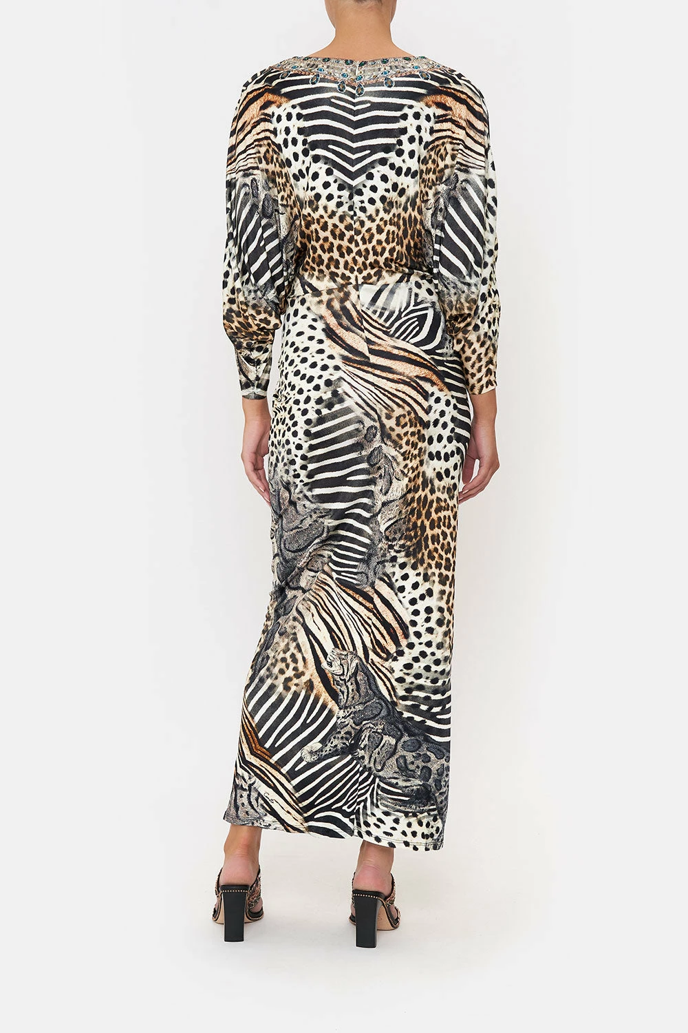 DRAPED MAGYAR SLEEVE DRESS FOR THE LOVE OF LEO 2 DRAPED MAGYAR SLEEVE DRESS FOR THE LOVE OF LEO - Image 2