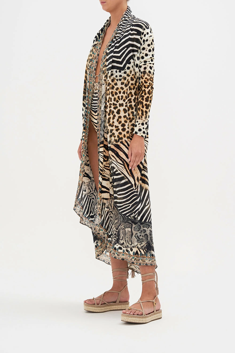 LONG CASUAL JACKET WITH POCKETS FOR THE LOVE OF LEO - Image 4