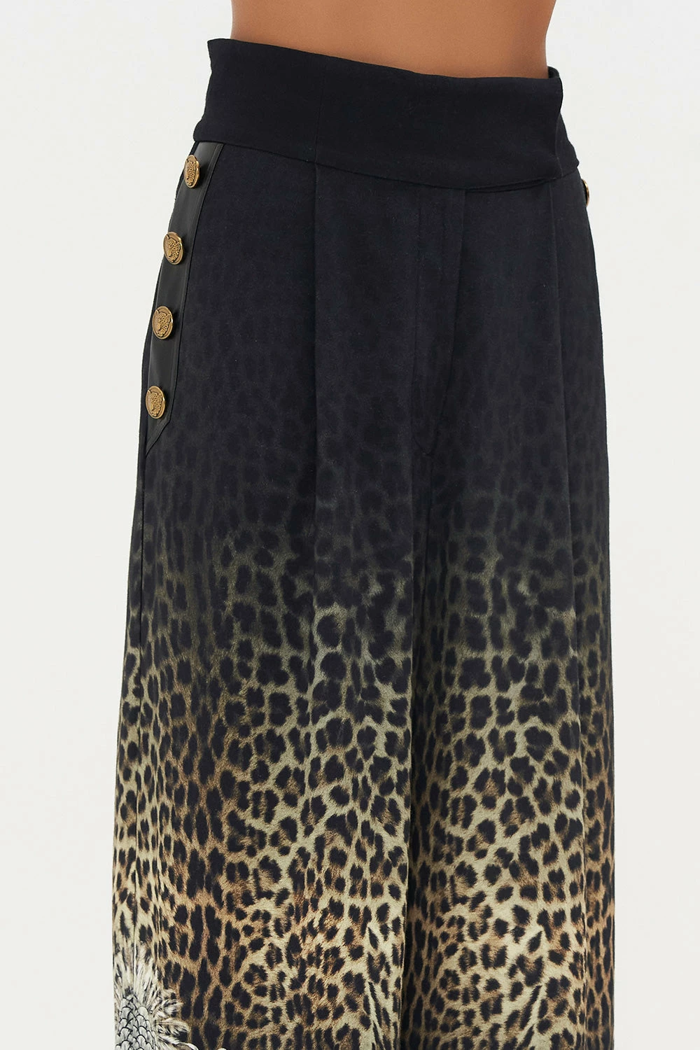 WIDE LEG PANT WITH BUTTONS ORDER OF DISORDER - Image 6
