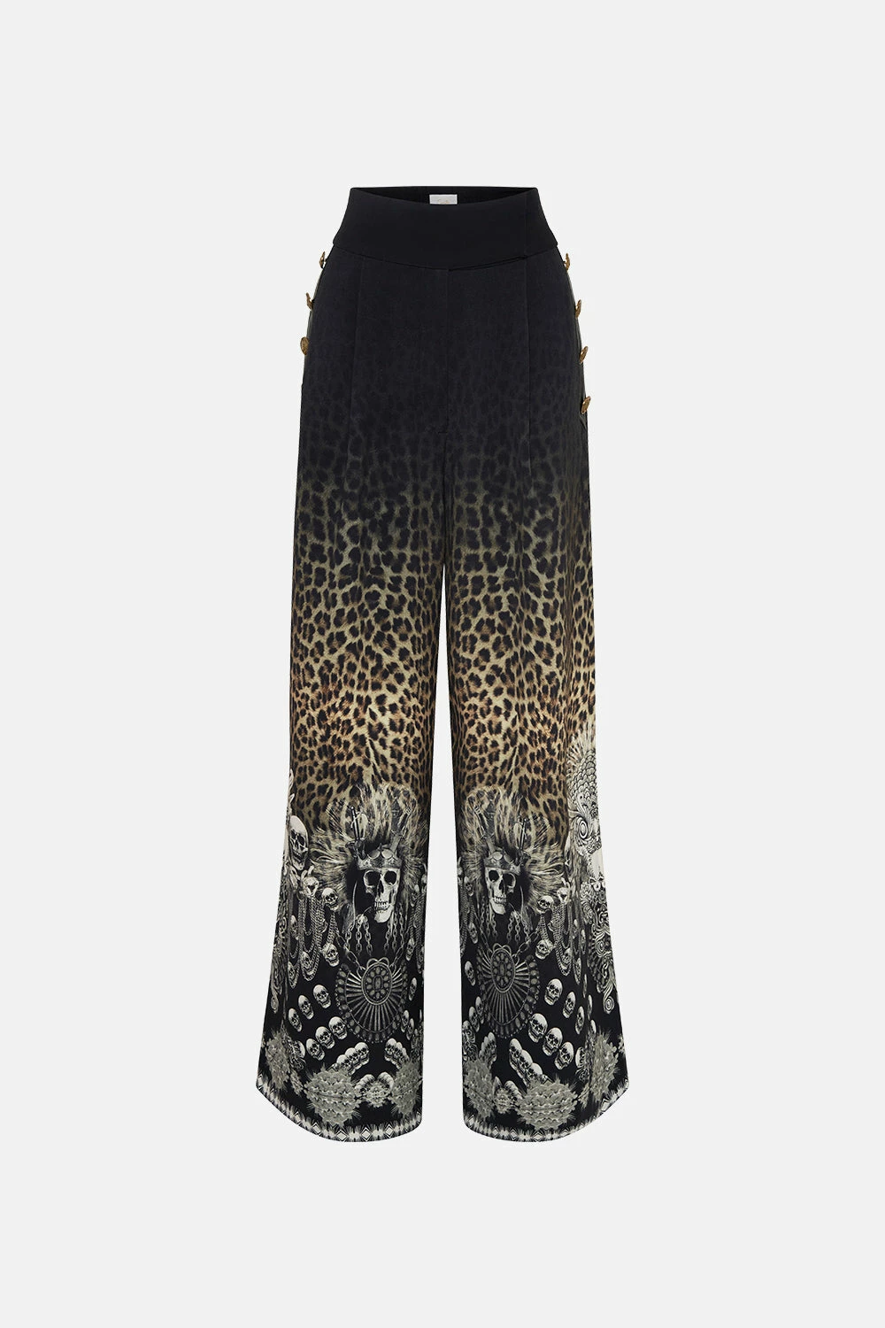 WIDE LEG PANT WITH BUTTONS ORDER OF DISORDER - Image 3