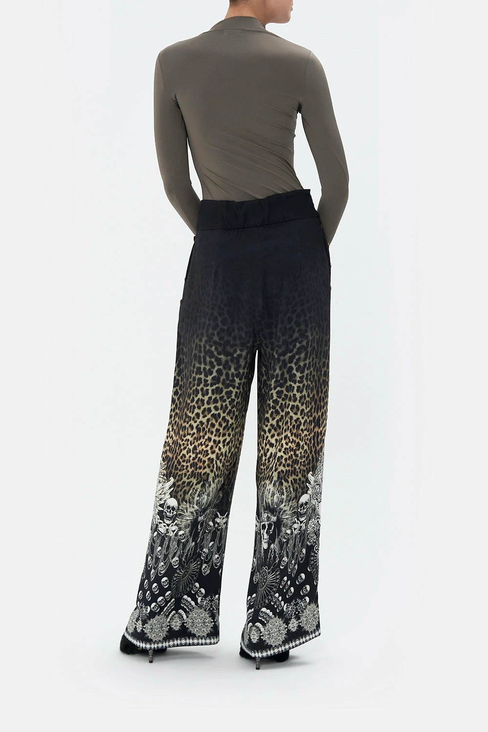 WIDE LEG PANT WITH BUTTONS ORDER OF DISORDER - Image 8
