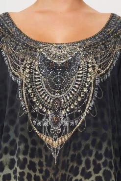 ROUND NECK KAFTAN ORDER OF DISORDER -clothing shop CAMILLA 00015713 ROUND NECK KAFTAN ORDER OF DISORDER 5