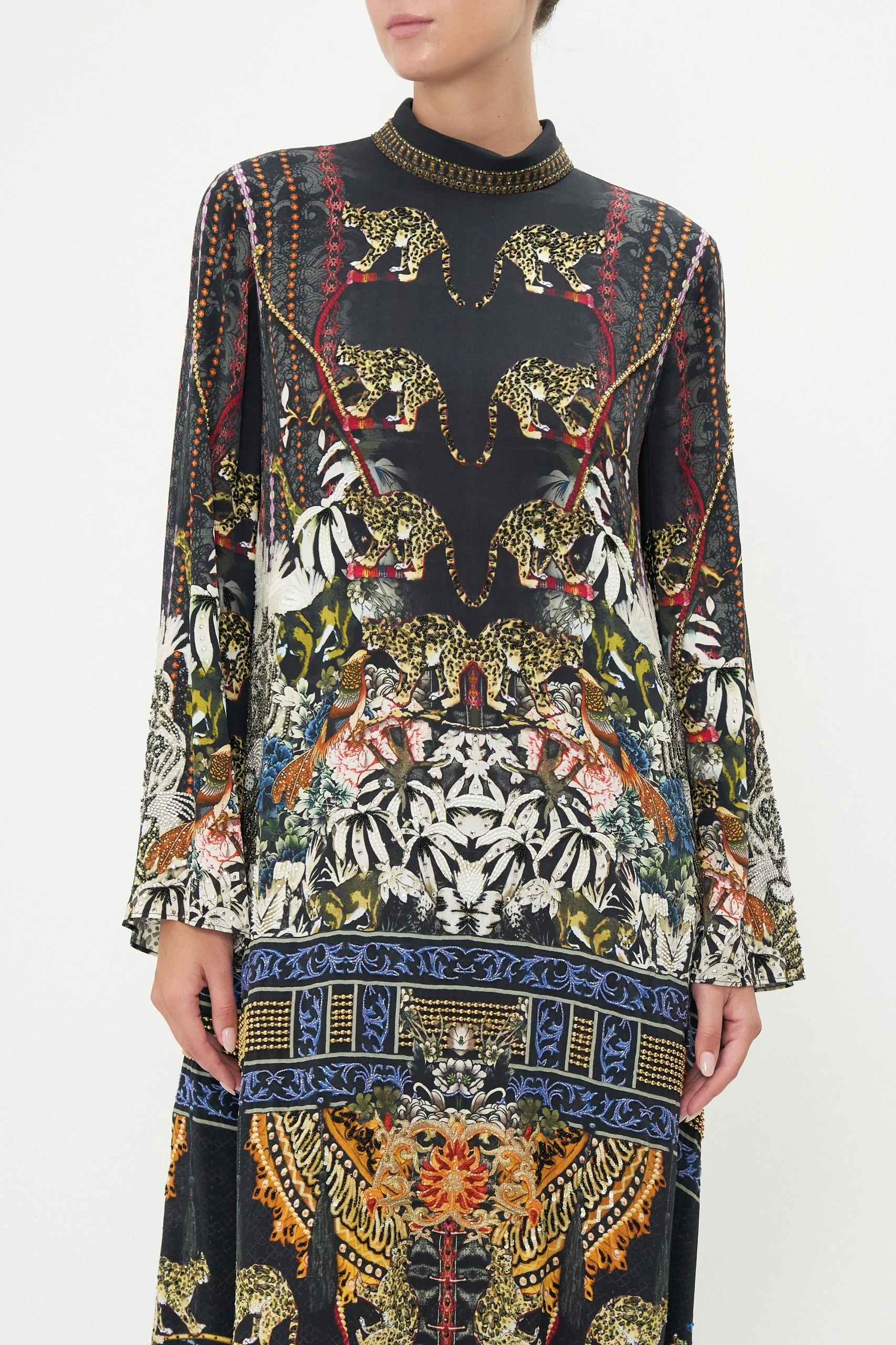 HIGH NECK LONG SLEEVE DRESS HOLLYWOOD HEIST 5 HIGH NECK LONG SLEEVE DRESS HOLLYWOOD HEIST - Image 5