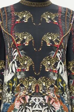 HIGH NECK LONG SLEEVE DRESS HOLLYWOOD HEIST 11 HIGH NECK LONG SLEEVE DRESS HOLLYWOOD HEIST -clothing shop CAMILLA 00015727 HIGH NECK LONG SLEEVE DRESS HOLLYWOOD HEIST 5