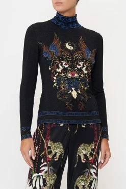 JERSEY TURTLENECK HOLLYWOOD HEIST -clothing shop CAMILLA 00015758 JERSEY TURTLENECK HOLLYWOOD HEIST 4