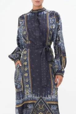 BLOUSON SLEEVE PLACKET DRESS FOREVER FAMILY -clothing shop CAMILLA 00015815 BLOUSON SLEEVE PLACKET DRESS FOREVER FAMILY 4