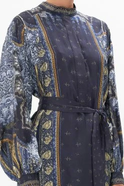 BLOUSON SLEEVE PLACKET DRESS FOREVER FAMILY -clothing shop CAMILLA 00015815 BLOUSON SLEEVE PLACKET DRESS FOREVER FAMILY 5