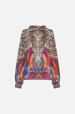 HALF ZIP WINDBREAKER PULLOVER KINGDOM CALL -clothing shop CAMILLA 00015954 HALF ZIP WINDBREAKER PULLOVER KINGDOM CALL GHOST 1