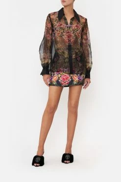 CURVED COLLAR BLOUSE DANCE WITH DUENDE