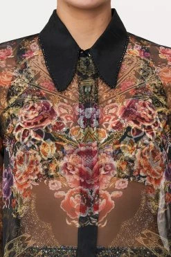 CURVED COLLAR BLOUSE DANCE WITH DUENDE -clothing shop CAMILLA 00016070 CURVED COLLAR BLOUSE DANCE WITH DUENDE 5