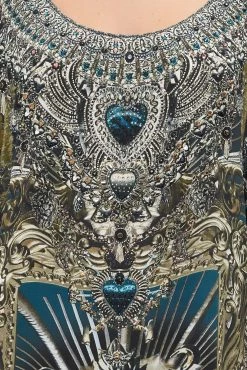 ROUND NECK KAFTAN ANIMAL ANARCHY -clothing shop CAMILLA 00016080 ROUND NECK KAFTAN ANIMAL ANARCHY 5