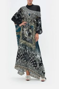 ROUND NECK KAFTAN ANIMAL ANARCHY -clothing shop CAMILLA 00016080 ROUND NECK KAFTAN ANIMAL ANARCHY MODEST 1