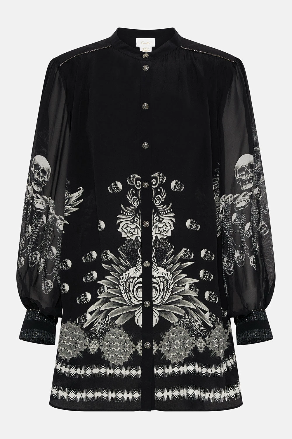 BLOUSON SLEEVE BLOUSE WITH YOKE ORDER OF DISORDER - Image 3