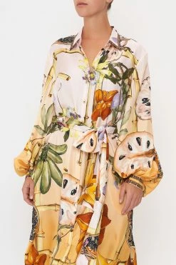 HIGH LOW MIDI SHIRT DRESS ORIGINAL SIN 14 HIGH LOW MIDI SHIRT DRESS ORIGINAL SIN -clothing shop CAMILLA 00016105 HIGH LOW MIDI SHIRT DRESS ORIGINAL SIN 4