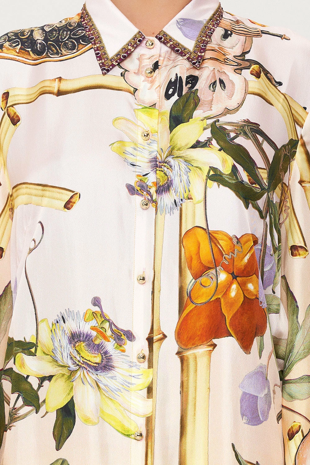 HIGH LOW MIDI SHIRT DRESS ORIGINAL SIN 6 HIGH LOW MIDI SHIRT DRESS ORIGINAL SIN - Image 6