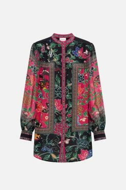 BLOUSON SLEEVE BLOUSE WITH YOKE TWILIGHTS TOKEN -clothing shop CAMILLA 00016119 BLOUSON SLEEVE BLOUSE WITH YOKE TWILIGHTS TOKEN GHOST