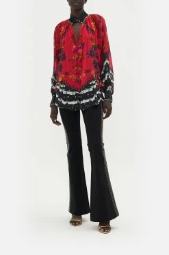 RAGLAN BUTTON UP SHIRT VIEW FROM THE VEIL