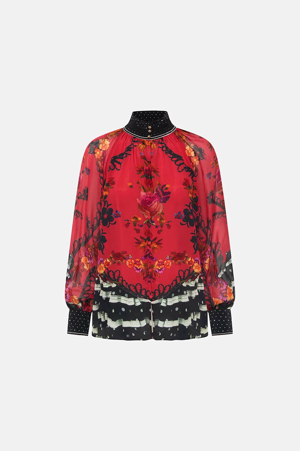 RAGLAN BUTTON UP SHIRT VIEW FROM THE VEIL 3 RAGLAN BUTTON UP SHIRT VIEW FROM THE VEIL - Image 3