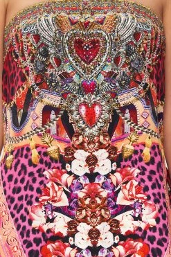 TIE WAIST STRAPLESS JUMPSUIT ARTESANIA MANIA -clothing shop CAMILLA 00016142 TIE WAIST STRAPLESS JUMPSUIT ARTESANIA MANIA 5